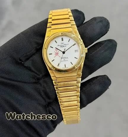 IWC Full yellow gold, 36 mm, with Khanjar