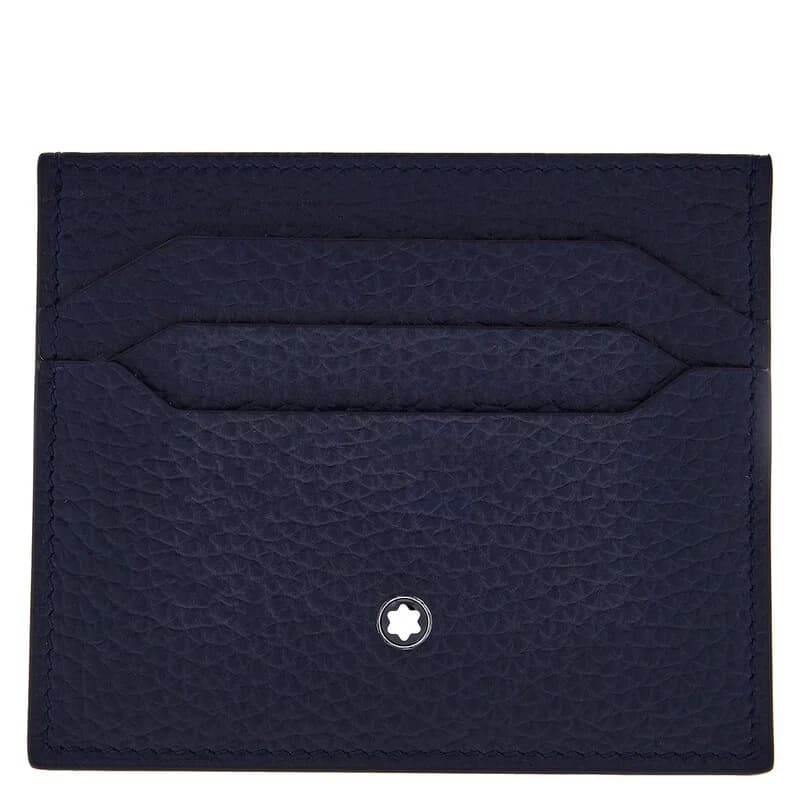 Montblanc Card holder, blue and black, 6-card