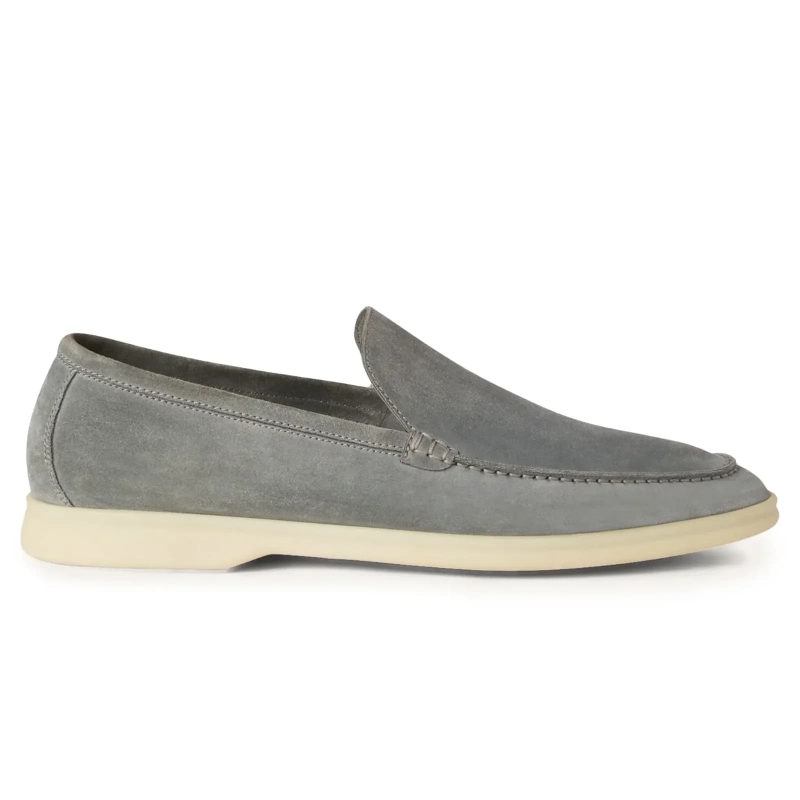 Loro Piana Summer Walk, suede, gull grey