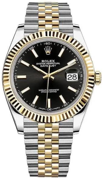 Rolex datejust steel and yellow gold jubilee 41 mm