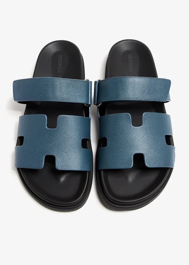 Hermès Chypre sandals, blue