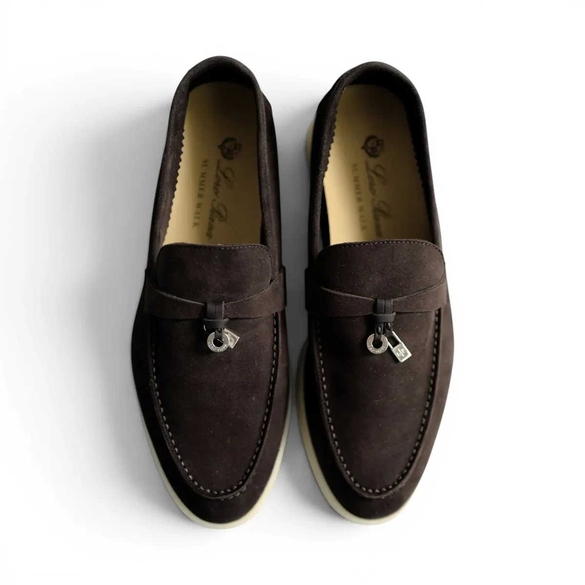 Loro Piana Summer Charms Walk, silky suede, Chocolat