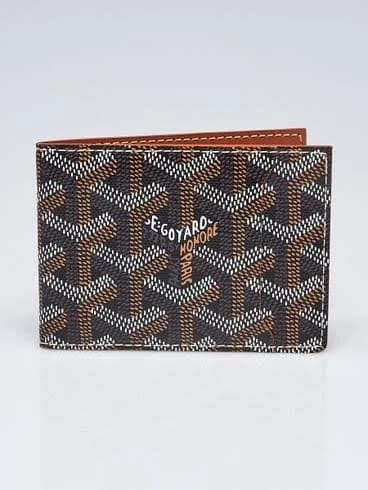 Goyard Wallet, brown and black