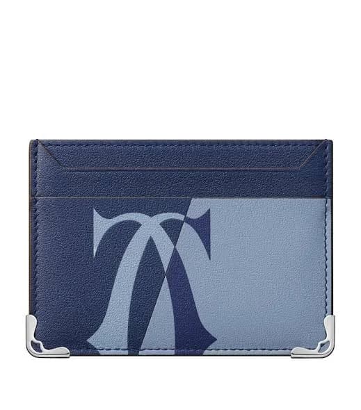 Cartier Card holder, dark and light blue