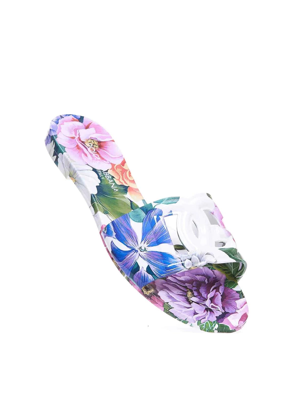 Dolce & Gabbana Sandals, lavender with flower