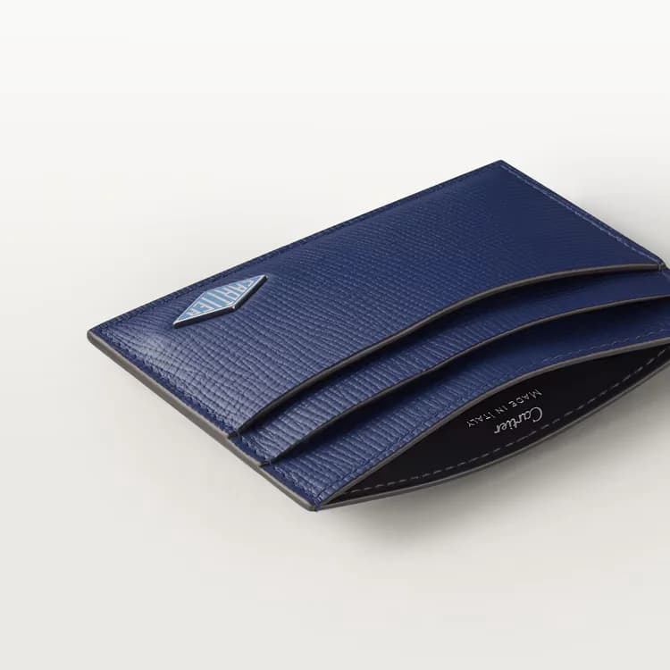 Cartier Card holder, dotted blue