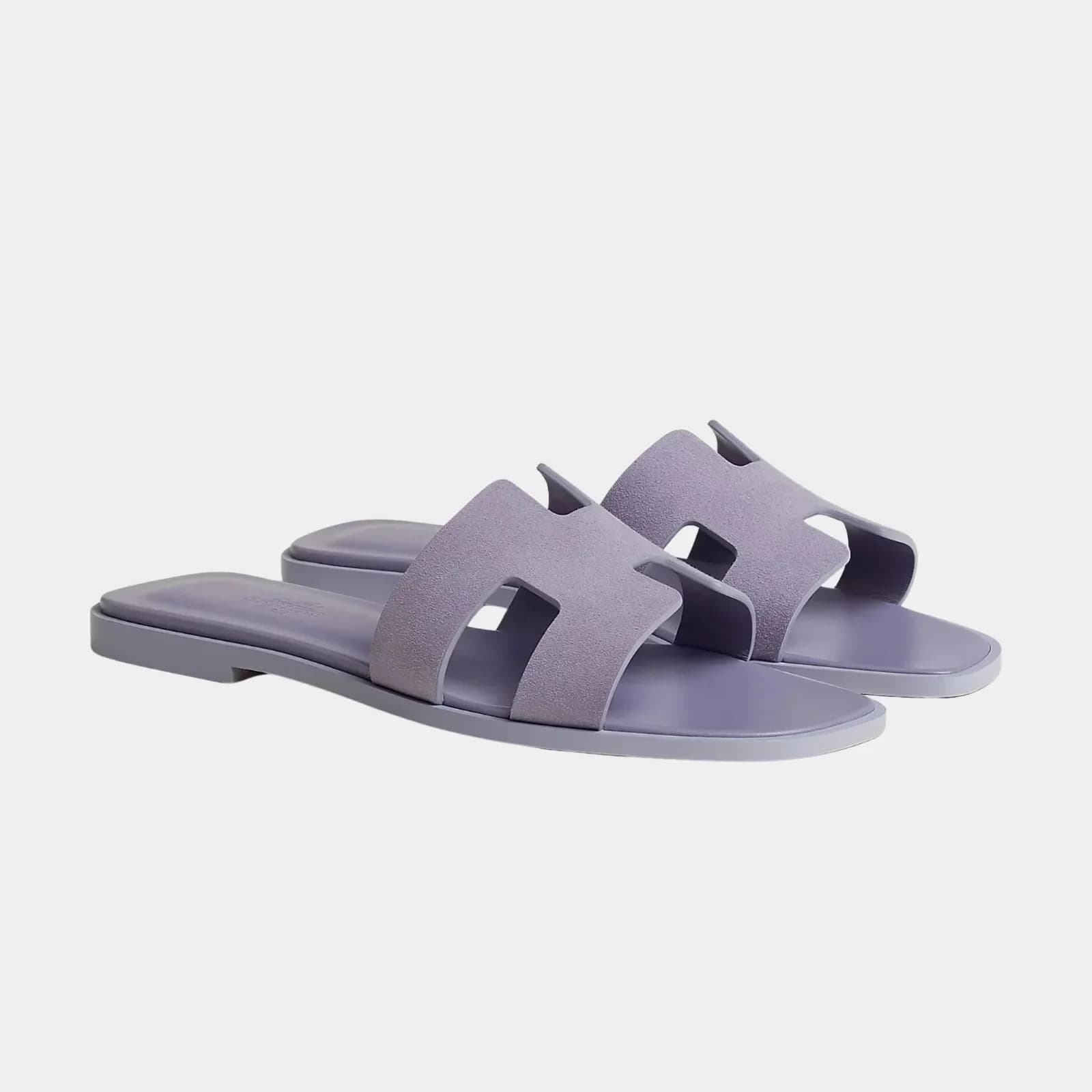 Hermès Oran sandals, blue lavender