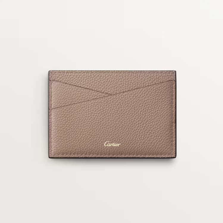 Cartier Folding card holder, dotted brown
